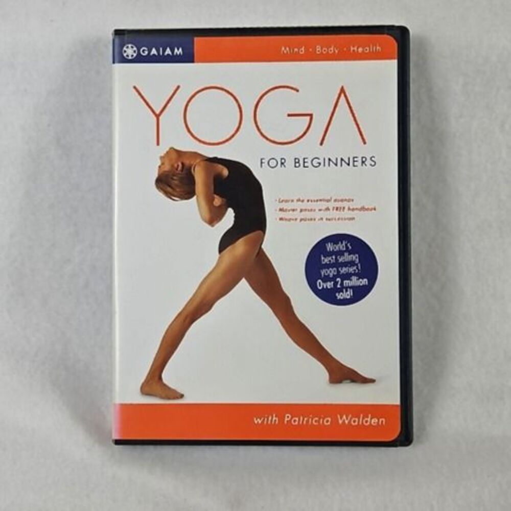 Gaiam Yoga for Beginners DVD Patricia Walden Mind Body Health Booklet Included